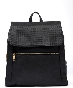 Urban Expressions Mick Vegan Leather Backpack 14544 BLACK